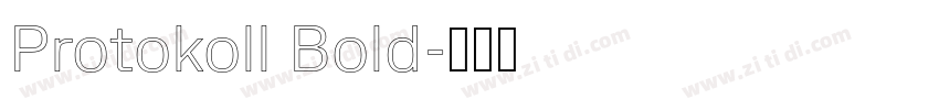 Protokoll Bold字体转换